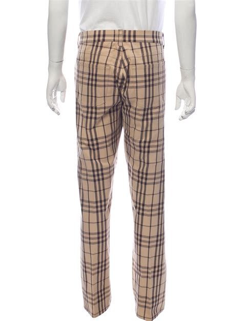 burberry plaid pants men.